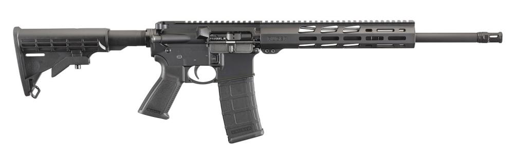 Ruger 8529 AR-556 5.56x45mm NATO 16.10" 30+1 Black Hard Coat Anodized 6 Position Stock Black Polymer Grip - $772 