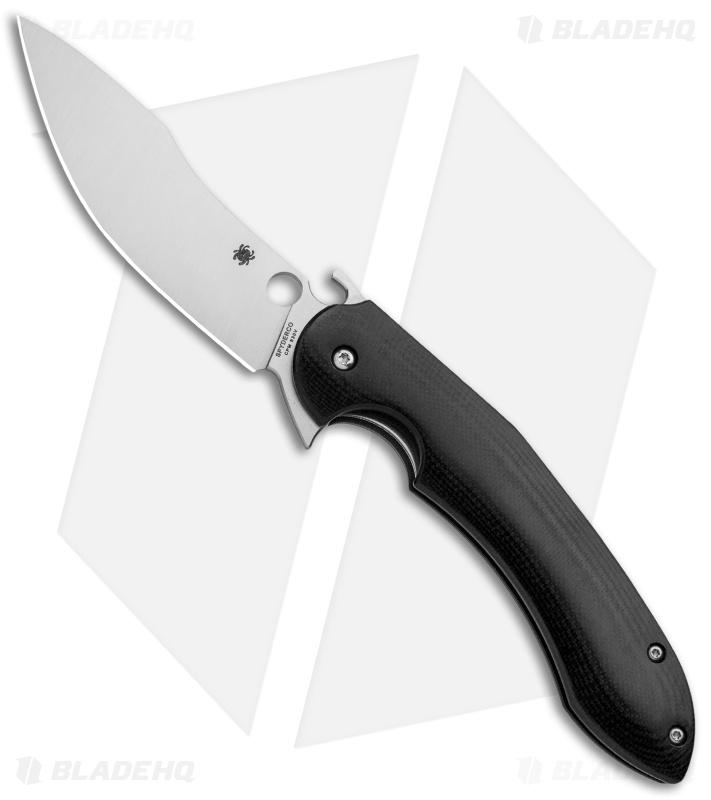 Spyderco Vogt Tropen Compression Lock Knife Black G-10 (4" Satin) C237GP - $203.00 (Free S/H over $99)