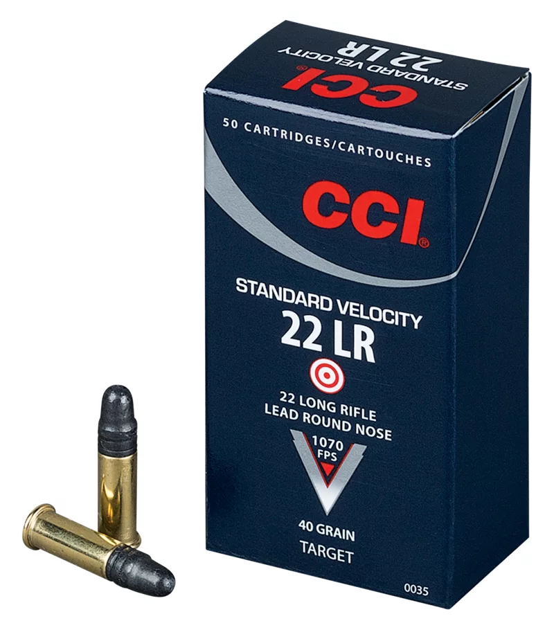 CCI Standard Velocity Rimfire Ammo - 22 LR Lead Round Nose - 50 Rounds - $4.99 (Free 2-Day Shipping over $50)