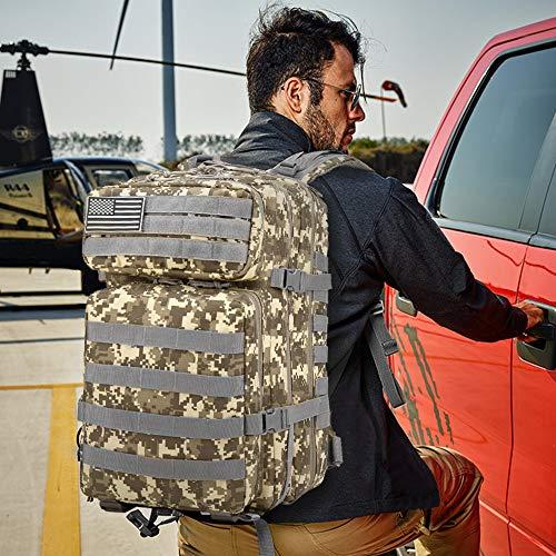 Monoki Military Tactical Backpack, Army 3 Day Assault Pack,42L Molle Bag Rucksack - $29.99