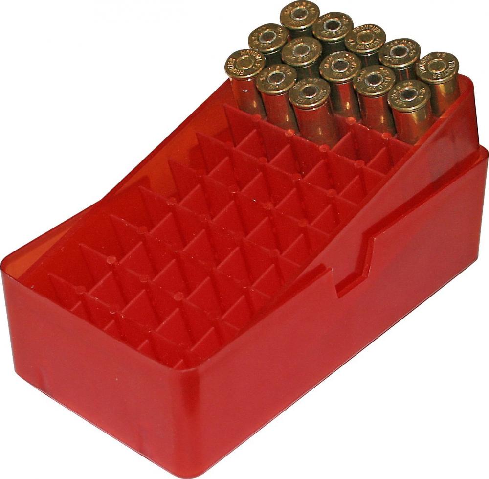 MTM 50 Round Slip-Top Handgun Ammo Box 44/45 Cal (Clear Red) - $1.79 + Free S/H over $49 (Free S/H over $25)