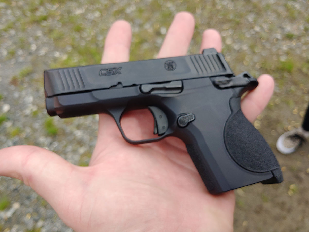 Smith and Wesson CSX in Hand
