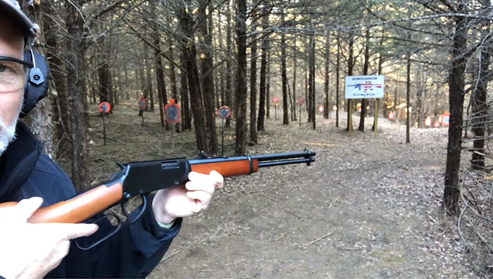 Shooting 22LR Lever Action
