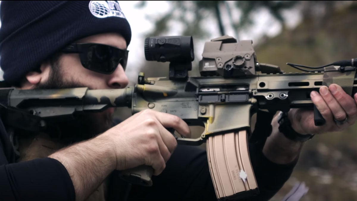 Sig Romeo8T Red Dot Sight on the Rifle