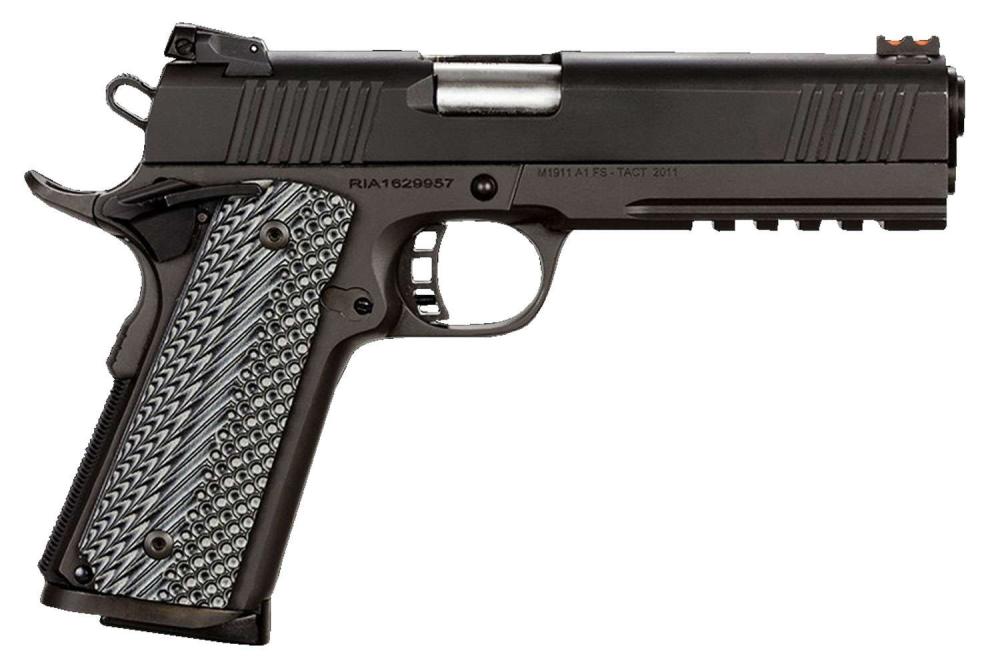 Rock Island 51485 Tac Ultra FS 45 ACP 5" 8+1 Black Parkerized Gray G10 Grip - $602.85 (click the Email For Price button to get this price) 