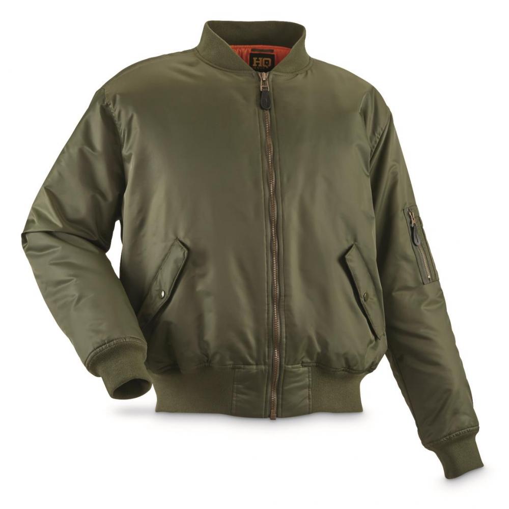 HQ Issue Men's Military Style MA-1 Flight Jacket - $24.75 (All Club ...