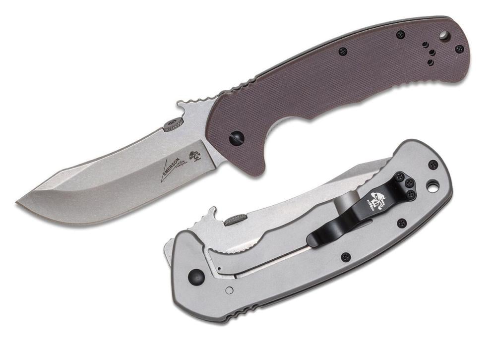 Kershaw Emerson CQC-11K D2 Steel Folding Knife 3.5" Plain Edge - $25.98