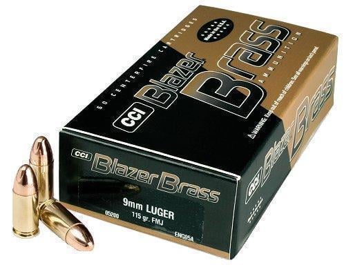 Blazer Brass 9mm 115 Grain FMJ 1000 Rounds - $300