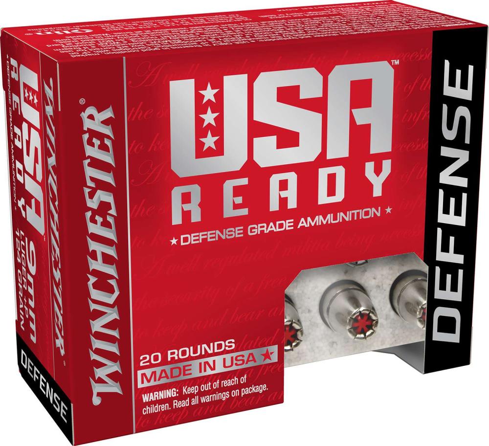 Winchester USA Ready Ammo 9mm 124Gr HEX-VENT HP 20Rnd - $17.99