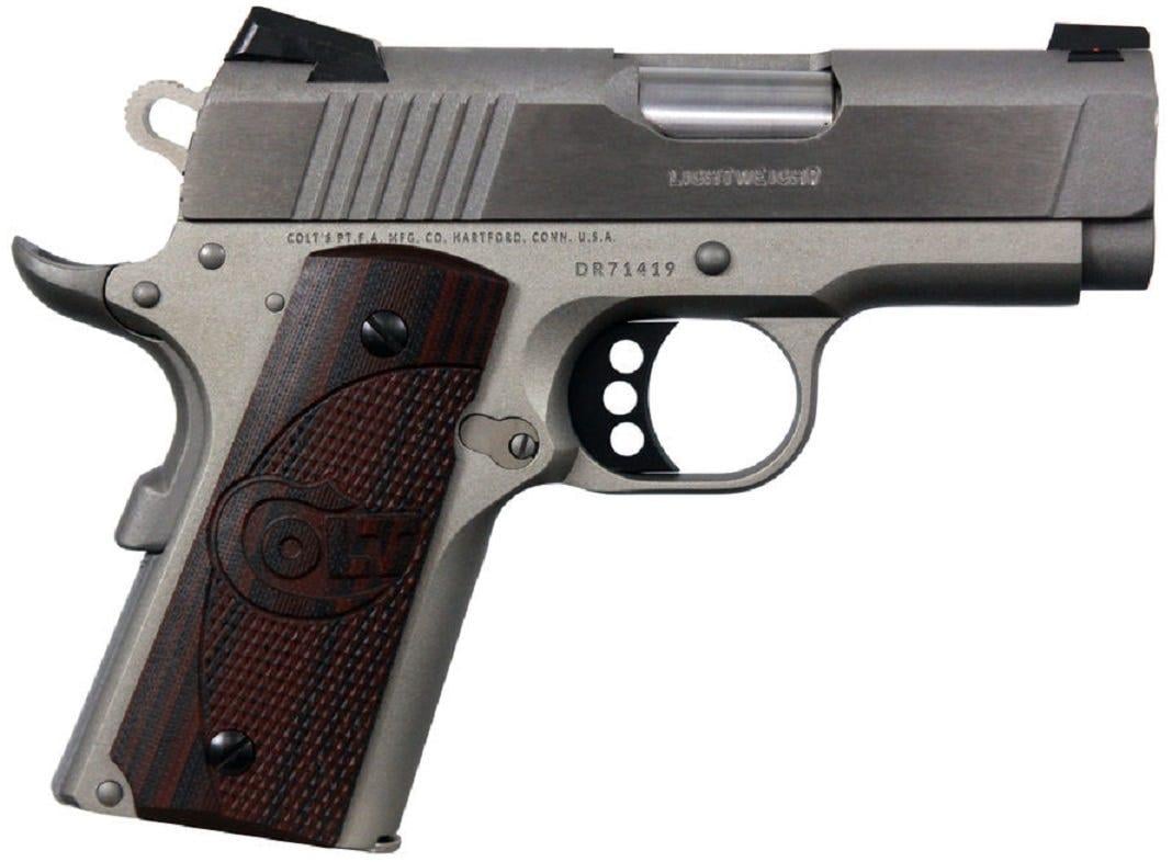 Colt Firearms 1911 Defender Stainless .45 ACP 3" Barrel 7-Rounds - $949.99 ($7.99 S/H on Firearms)