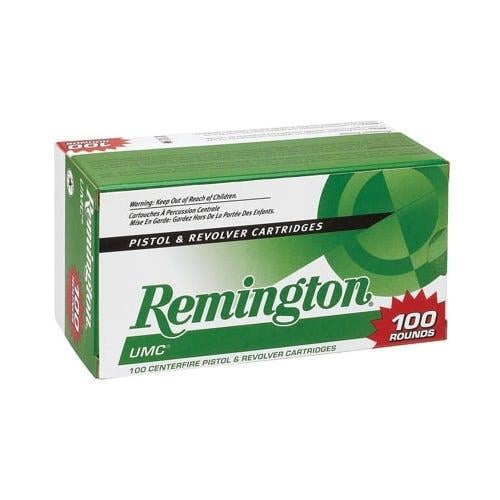 Remington UMC Brass 9mm 115Gr 100-Rounds Jacked Hollow Point - $48.59 ($9.99 S/H on Firearms)