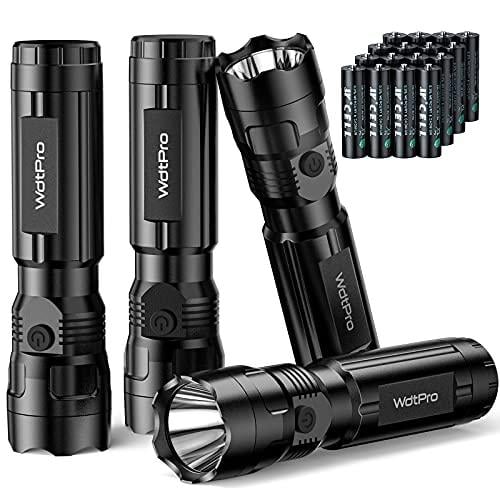 4 Pack LED Flashlights 16 AAA Batteries Single Mode High Lumens - $15.20 after 20% clip code (Free S/H over $25)