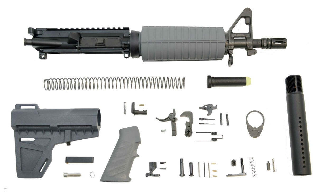 PSA 10.5" 5.56 NATO 1/7" Phosphate Classic Shockwave Pistol Kit, Gray - $379.99 + Free Shipping
