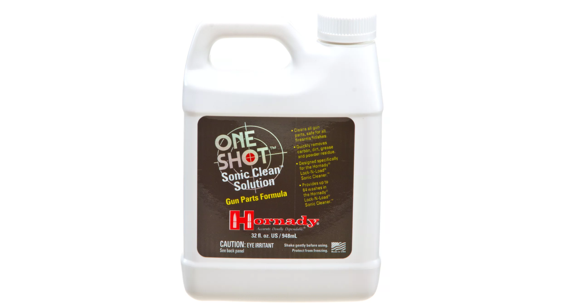 Hornady One-Shot Sonic Clean Gun Parts Formula Cleaner Solution - Quart - $24.99 (Free S/H over $50)