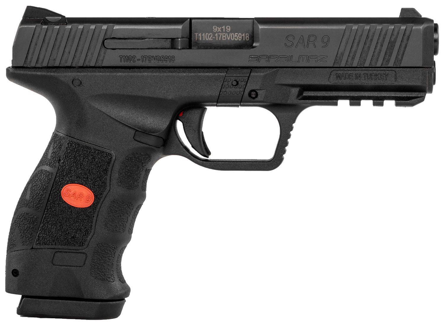 SAR USA SAR9 9mm Pistol, Blk - SAR9BL - $279.99 ($249.99 after $30 MIR)