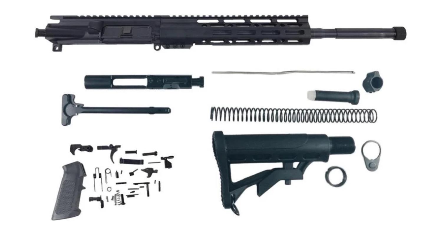 16" 5.56/.223 Black Friday AR-15 Rifle Build Kit - $219.99