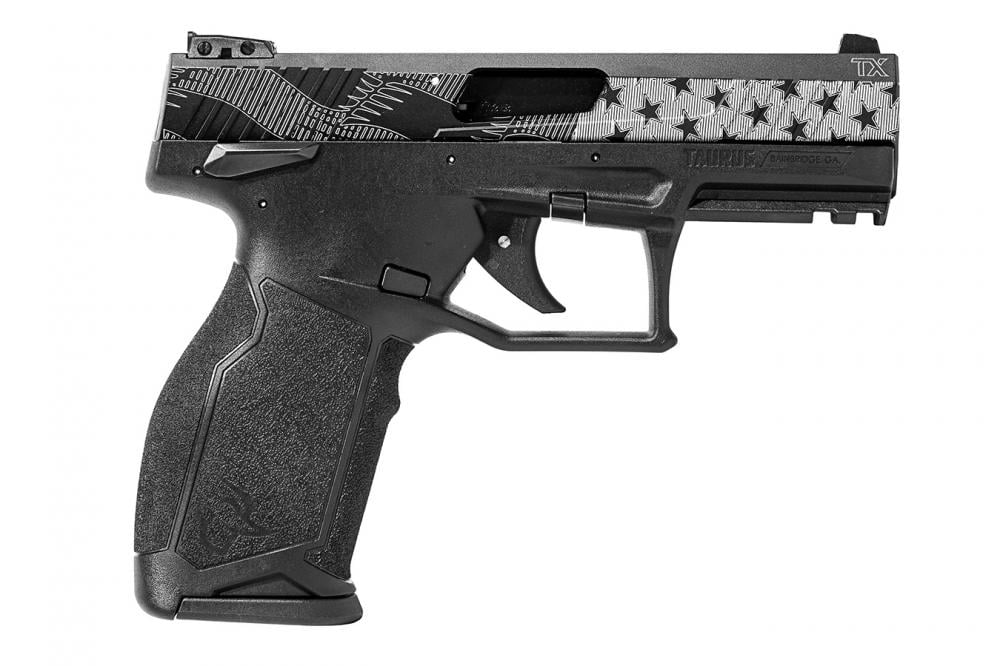 Taurus TX22 22LR Rimfire Pistol with Engraved US Flag Slide - $399.99 (Free S/H on Firearms)