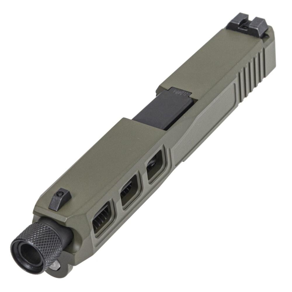 PSA Dagger Complete SW3Extreme Carry Cut Slide Assembly With Threaded Barrel & Day Sights, Sniper Green - $264.99