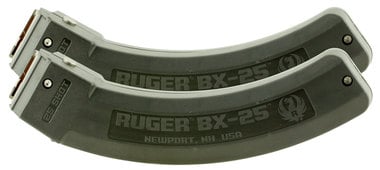 Ruger 90548 10/22 22 Long Rifle (LR) 25 rd BX-25 Polymer Black Finish Two Pack - $35.29