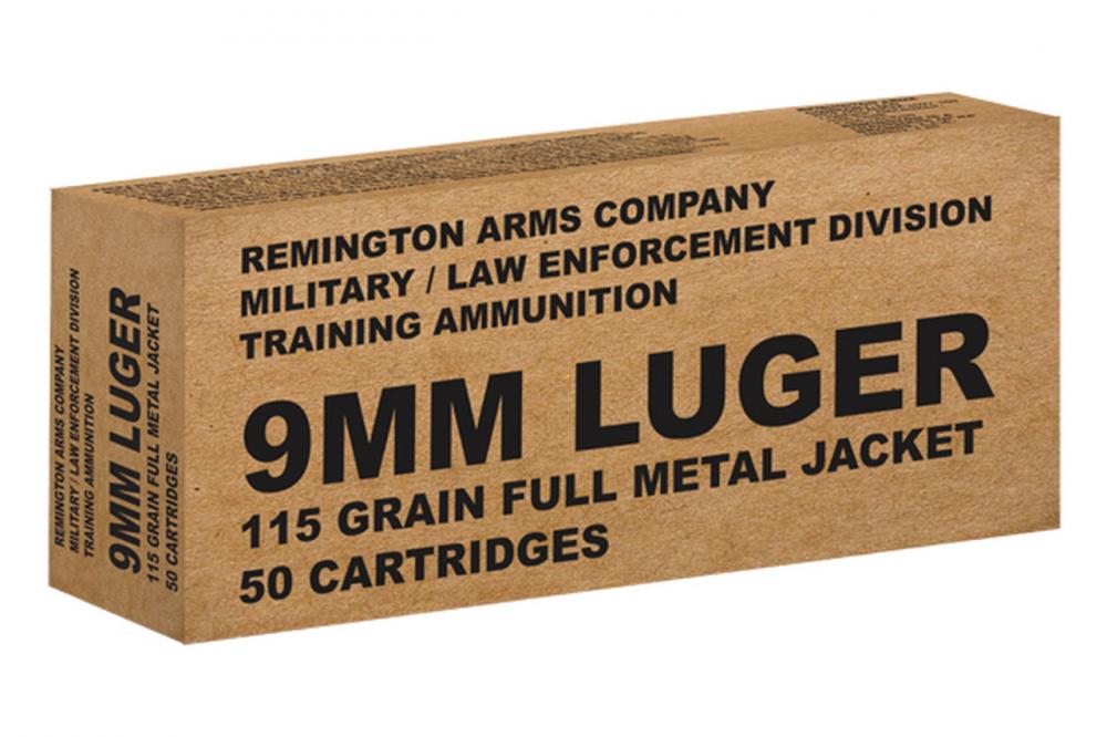 Remington 9mm 115gr FMJ Ammunition 50rds - $29.95 (Free S/H over $100)