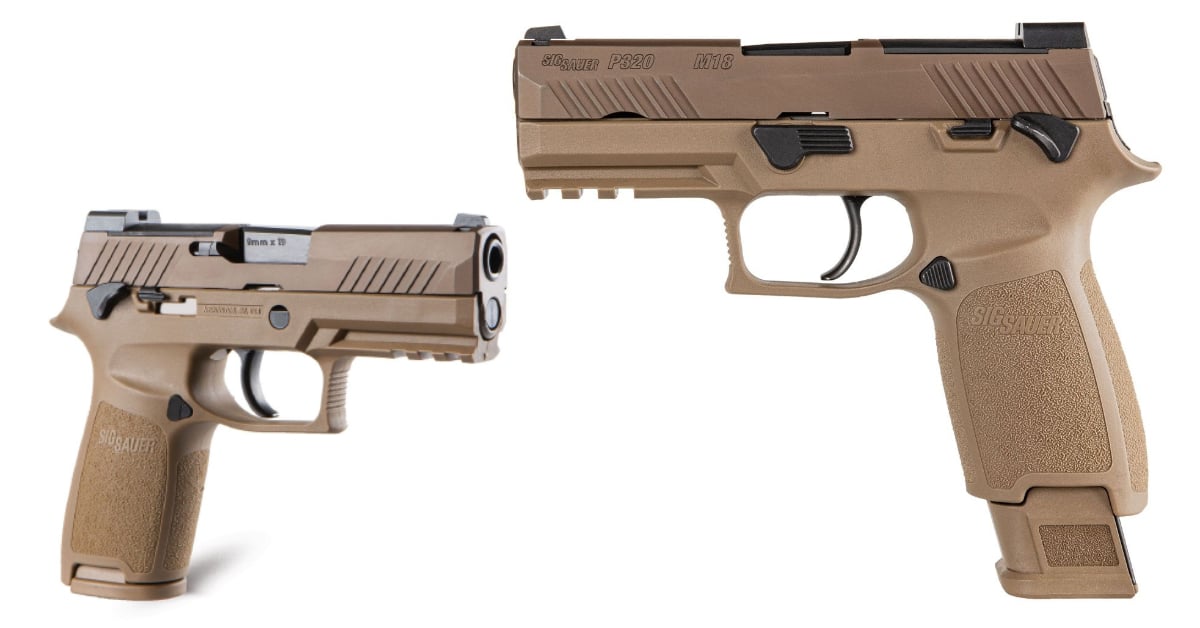 Sig Sauer P320 M18 Carry 9mm 3.9" Pistol, Coyote Tan - $599.99 + Free Shipping