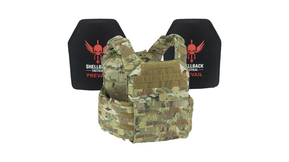 Shellback Tactical Banshee Active Shooter Kit with Level IV Model 1155 Armor Plates, Multicam, One Size, Factory DEMO - $448.49 (Free S/H over $49)
