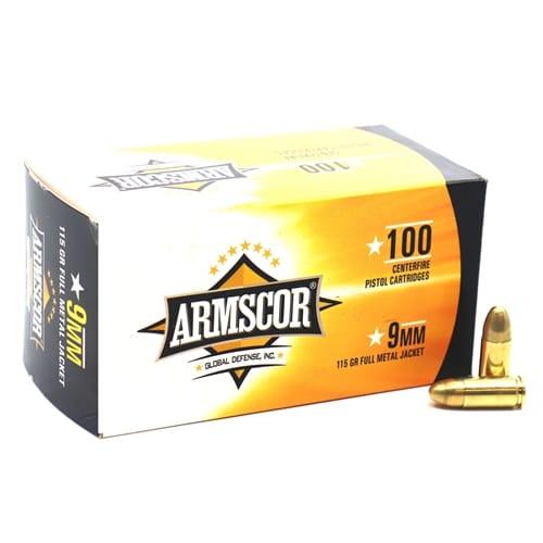Armscor 9mm 115 Grain FMJ 1200 Rounds - $791.88
