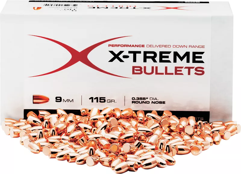X-Treme Bullets Copper Plated Pistol Bullets 9mm 124gr Hollow Point .355 500ct - $59.99 (Free S/H over $50)