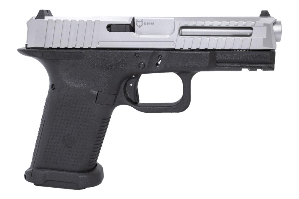 Lone Wolf LTD19 V1 9mm Compact Pistol with Black Frame and Silver Slide - $422.42 