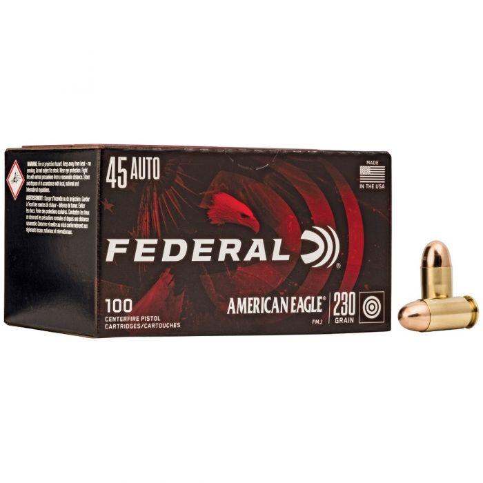 Federal American Eagle Ammo .45ACP 230gr FMJ - 100rd Box - $59.99 (S/H $19.99 Firearms, $9.99 Accessories)