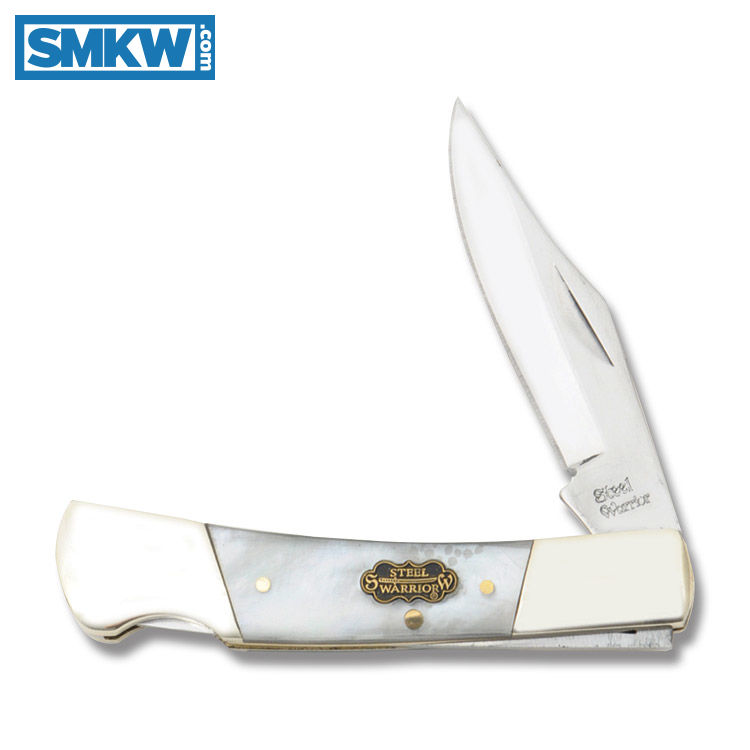 Frost Cutlery Steel Warrior Mother of Pearl Barracuda Lockback - $16.44 (Free S/H over $75, excl. ammo)