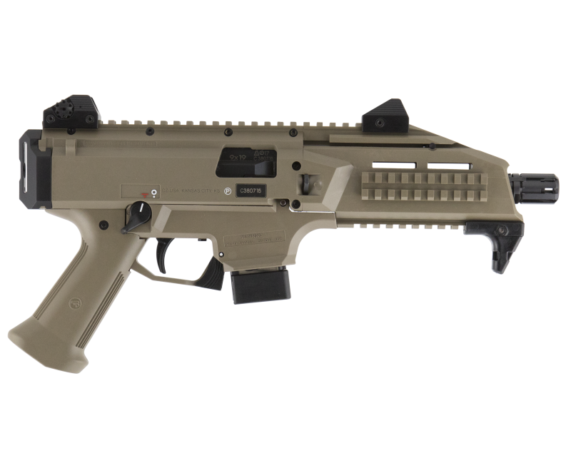 CZ Scorpion EVO 3 S1 Pistol Flat Dark Earth 9mm 7.7" Barrel 10-Rounds - $869.99 ($7.99 S/H on firearms)