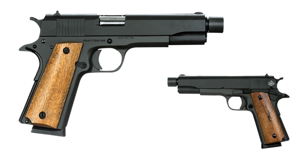 Armscor M1911-A1 GI 45 ACP 5" Parkerized Threaded 8+1 Rnd - $444.56 (e-mail price) (Free S/H on Firearms)