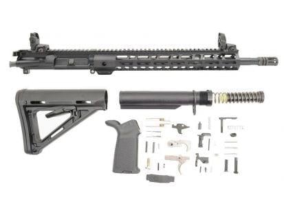 Palmetto State Armory 16" 1:7 Midlength Nitride Lightweight M-Lok MOE EPT Rifle Kit w/ MBUS Sight Set .223/5.56