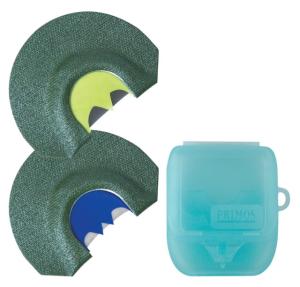 Primos PS001 Green 2-Piece Hunting Turkey Mouth Calls Set w/ Case