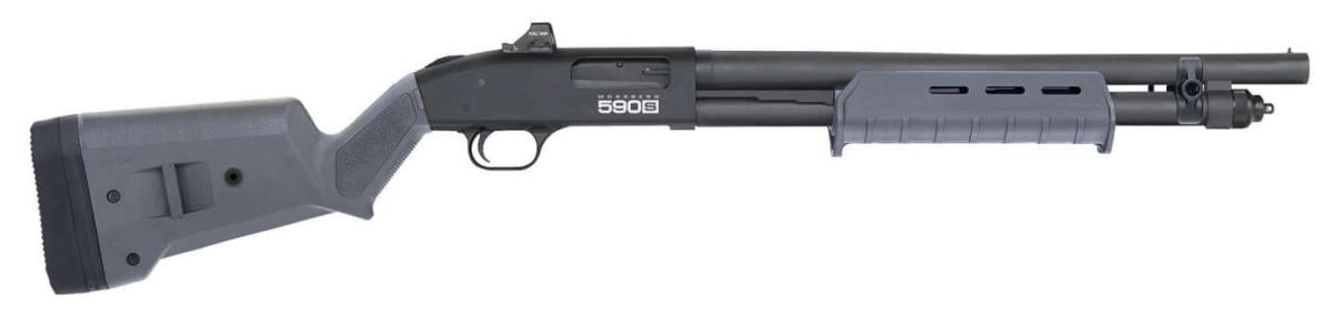 Mossberg 590S Shotgun 18.5" Barrel Holosun Optic Gray 12 Gauge