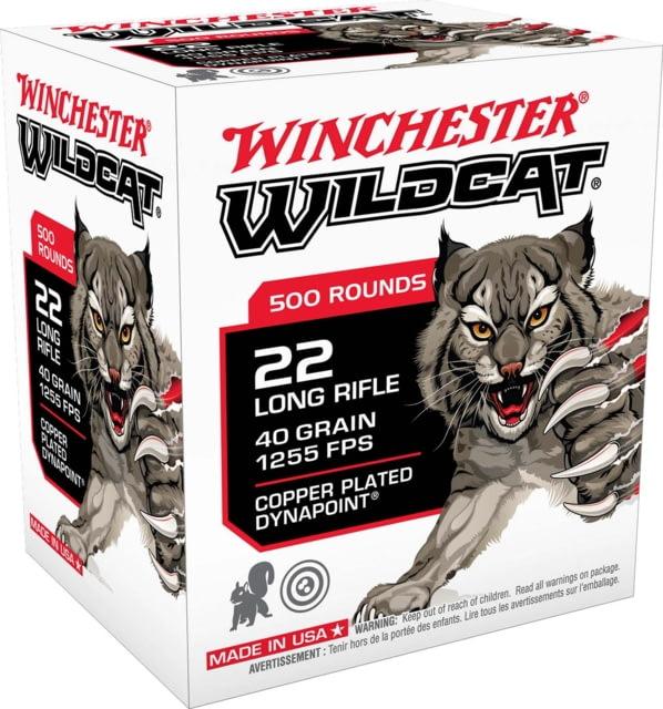 Winchester Wildcat Target/Plinking 22LR 40 gr Copper Plated DP 500 Rounds 22 LR