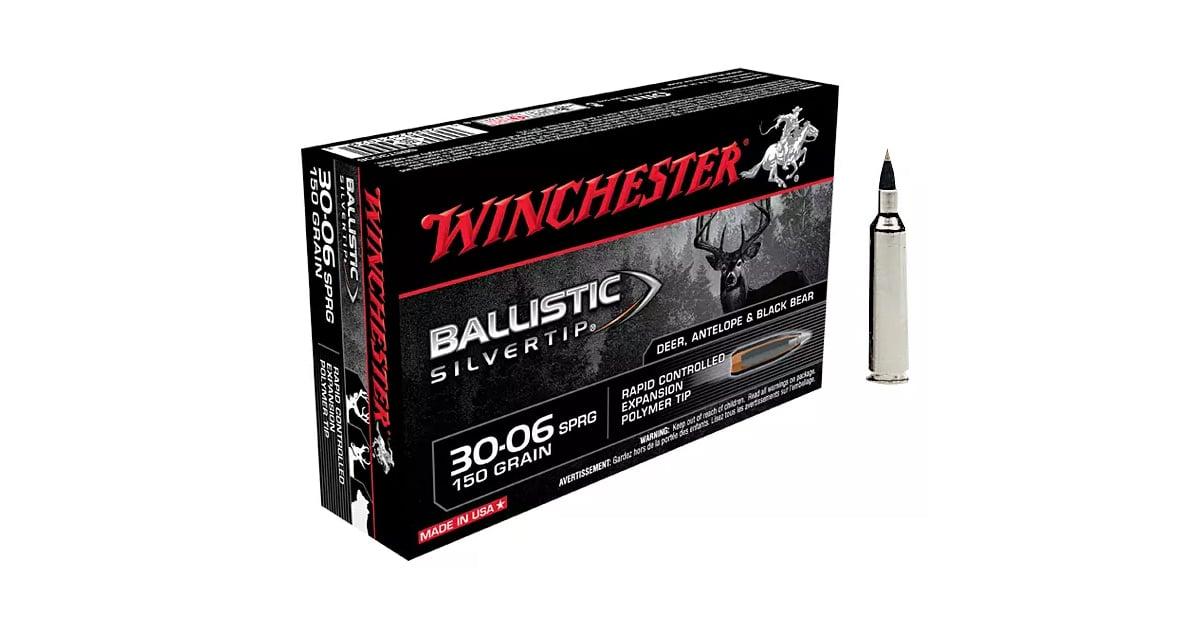Winchester Supreme Ballistic Silvertip Ammo 30-06 Springfield 150gr Bst - 30-06 Springfield 150gr Ballistic Silver Tip 20/Box