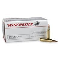 Winchester Usa White Box Ammo 22-250 Remington 45gr Jhp - 22-250 Remington 45gr Jacketed Hollow Point 40/Box