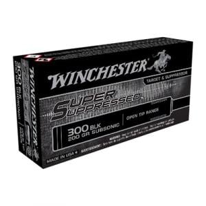 Winchester Super Supressed Rifle Ammunition .300 AAC Blackout 200 gr FMJOT 1060 fps 20/ct 300 BLK