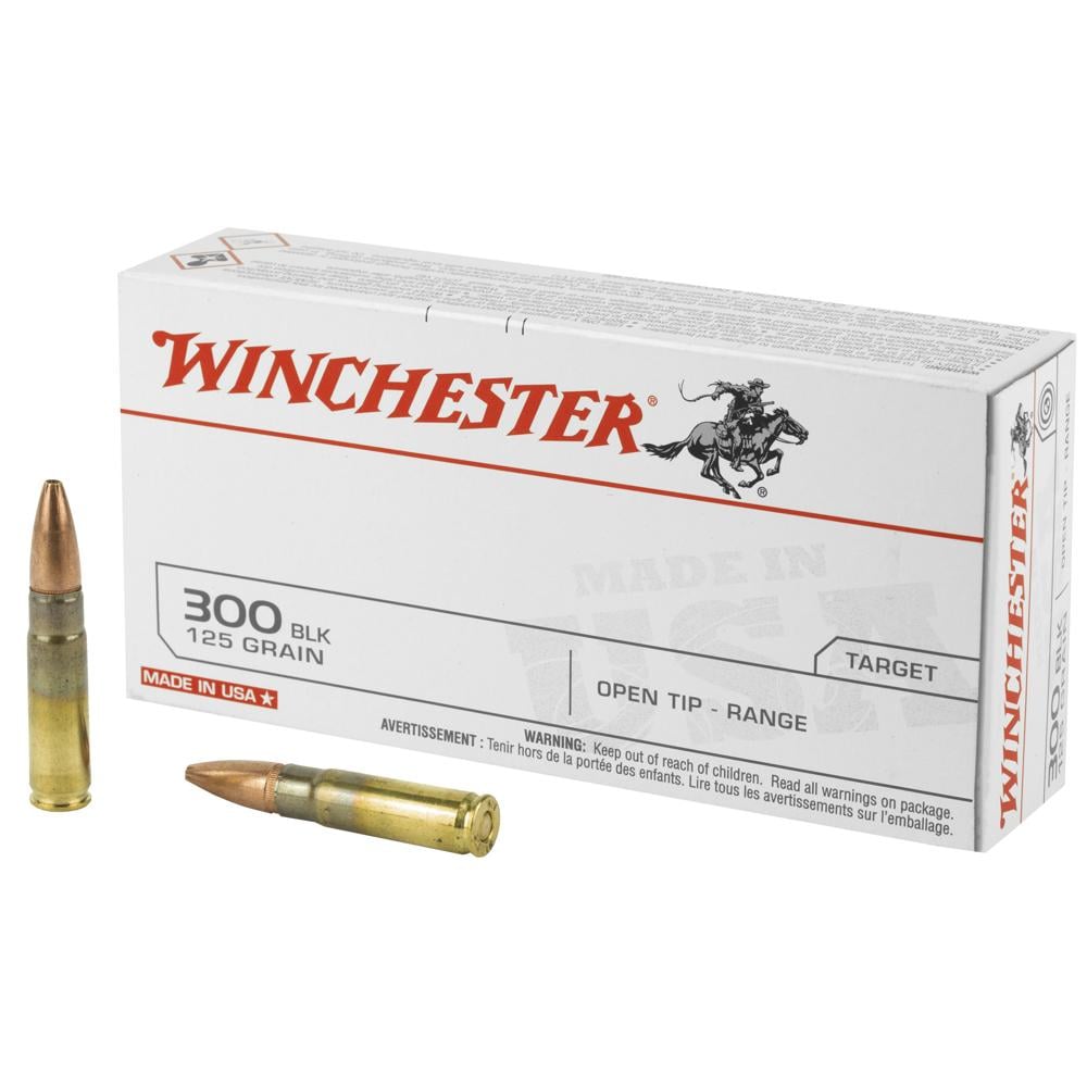 Winchester 300 Blackout 125gr Open Tip 20 Rounds 300 AAC Blackout