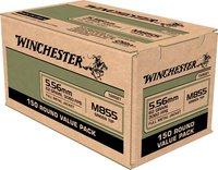 Winchester Lake City M855 5.56 NATO Ammunition 600 Rounds FMJ 62 Grains Green Tip WM855150 223/5.56