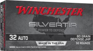 Winchester Repeating Arms WIN SILVERTIP 32AUTO 60GR JHP 50/500 223/5.56