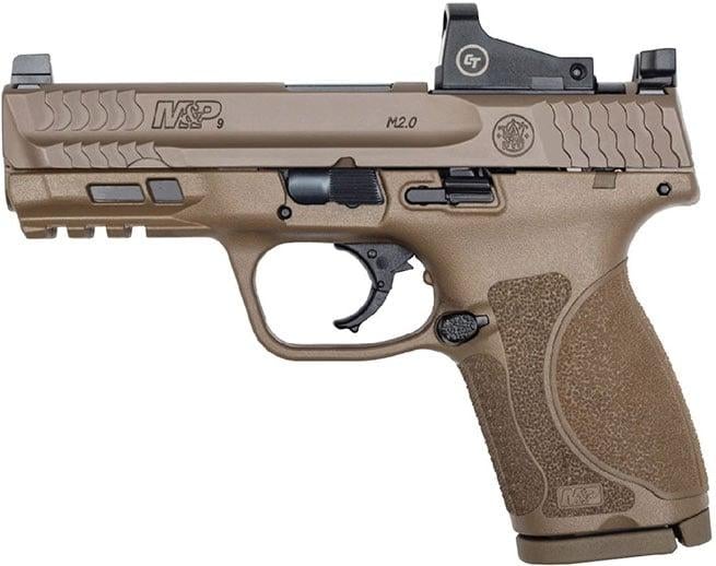 Smith & Wesson M&P 9 M2.0 Compact FDE w/Red Dot Sight 9mm