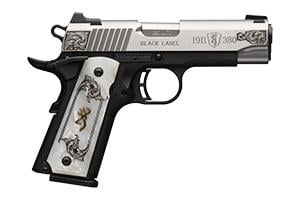 Browning 1911-380 Black Label Medallion SS Engraved CMP 380 ACP