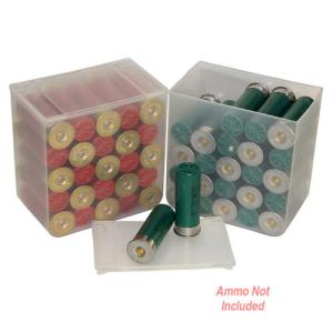 MTM Case - Gard Shell Stack 25 Rd Compact Shotshell Storage Boxes ( 4 Pack ) - Clear