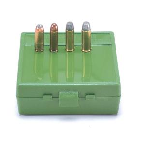 MTM P64-50-10 MTM AMMO BOX .50AE/.50SW MAG 64-ROUNDS FLIP TOP STYLE GREEN