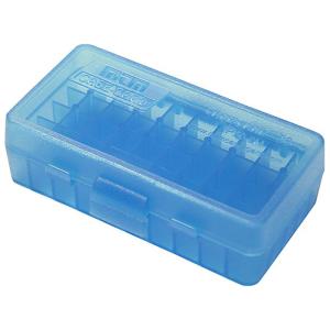MTM Plastic Ammo Boxes (4) Blue 50 Round 9mm / 380 - Free Shipping 9x18mm