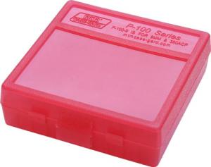 MTM 380/9mm Cal 100 Rds Flip-top 2 X Red Ammo Boxes - P-100-9-29 9x18mm