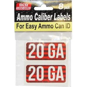 MTM MTM AMMO CALIBER LABELS 20GA 8-PACK